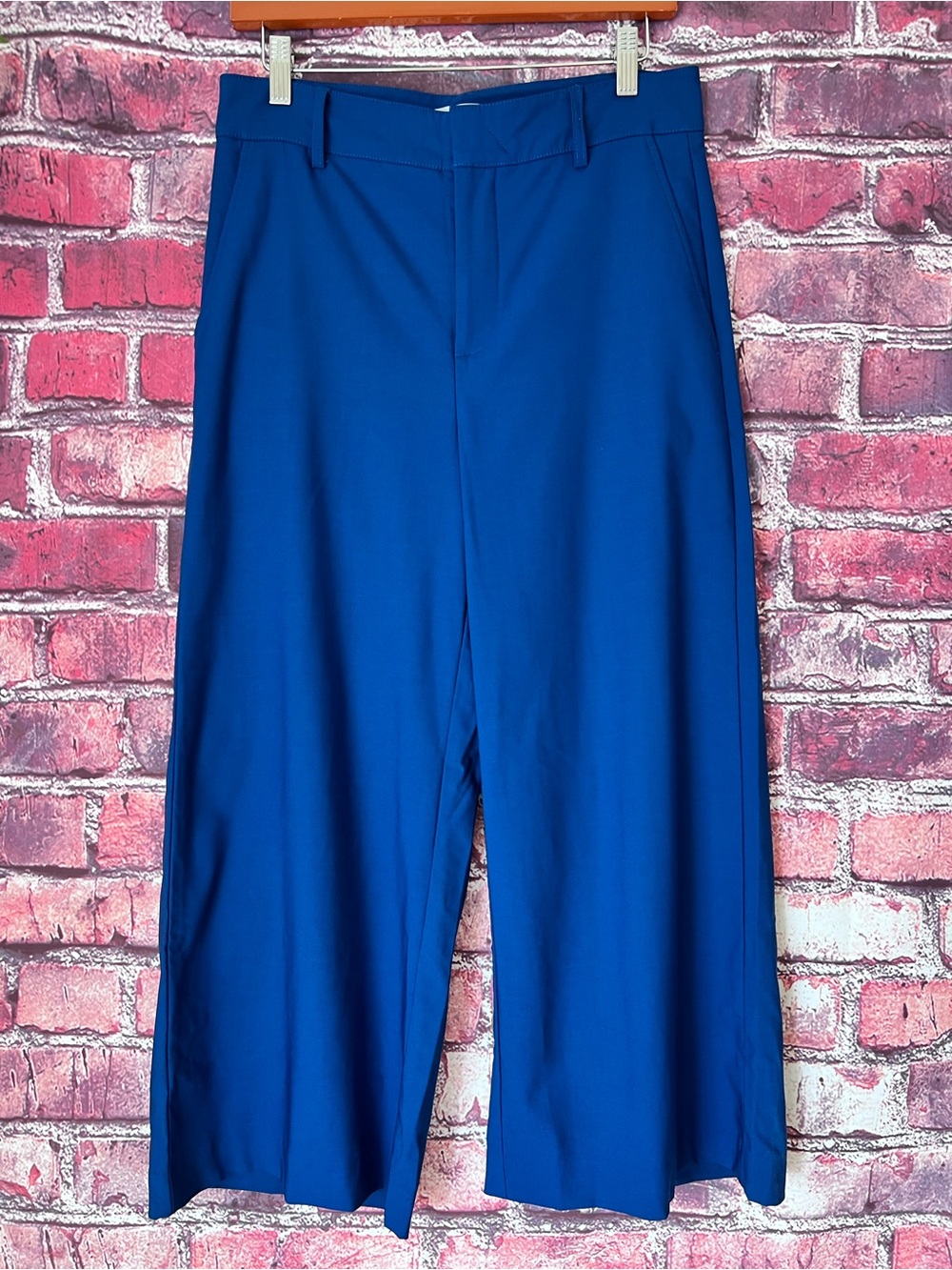 Vince Italian Stretch Wool Wide Leg Cropped Pants